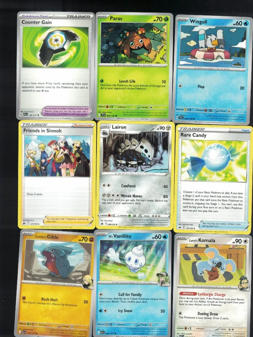 POKEMON 2026 MIX LOT OF 9 AUTHENTIC CARDS